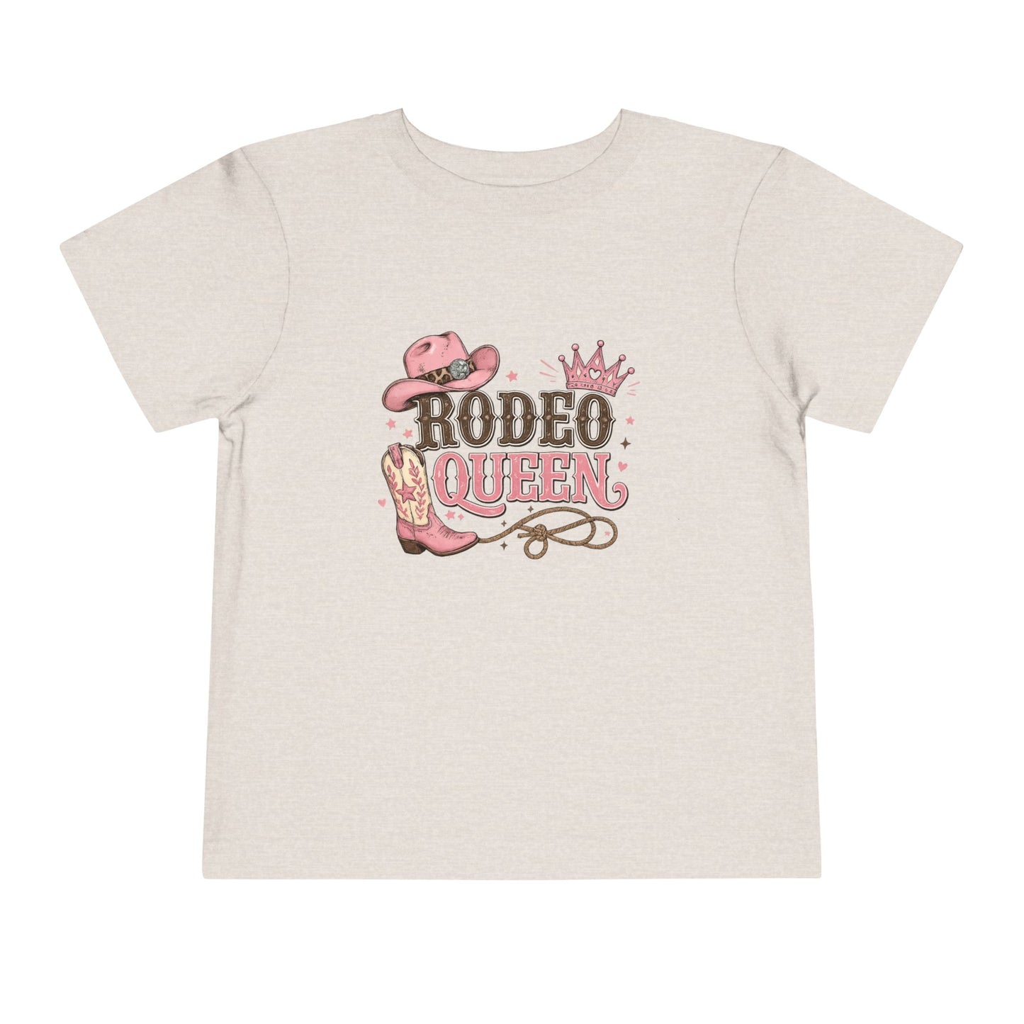 Toddler tee - Rodeo Queen, Pink Cowboy Hat & Boots Kids Short Sleeve T-Shirt