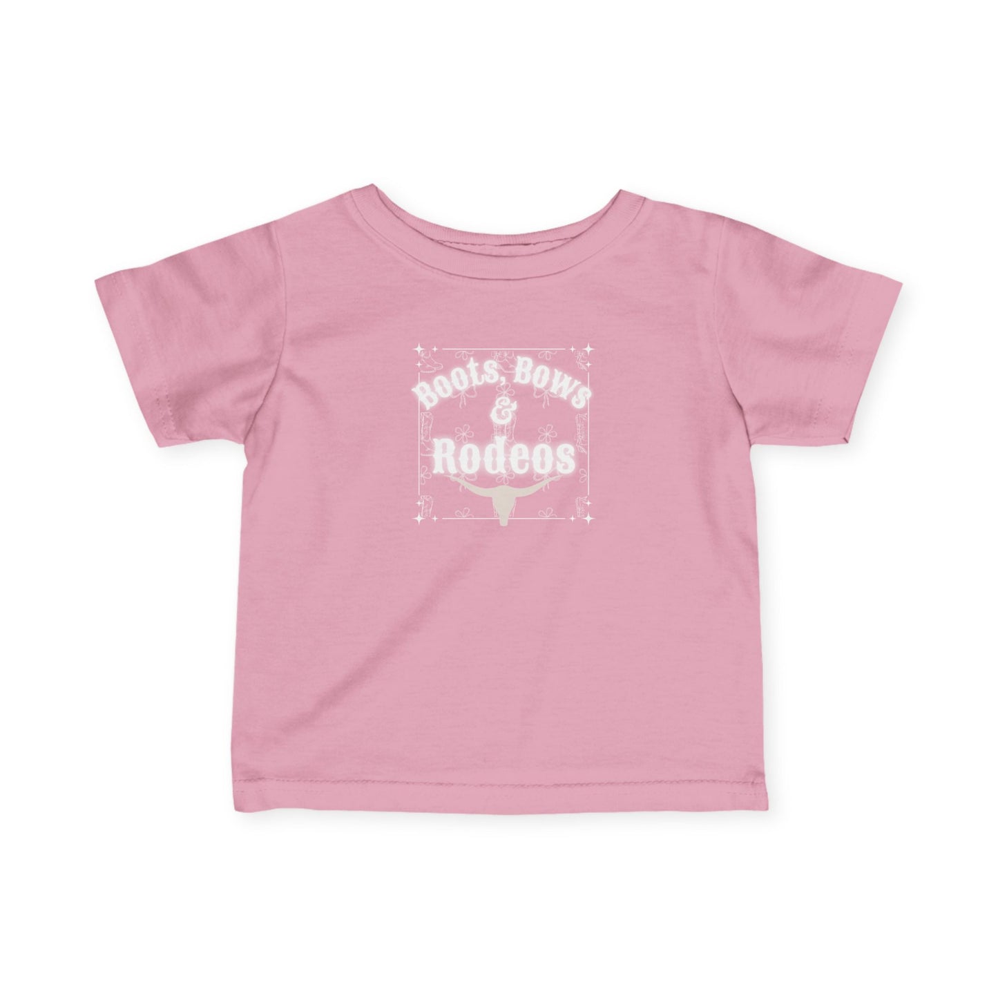 Infant Tee - "Boots, Bows & Rodeos" Western Baby T‑Shirt