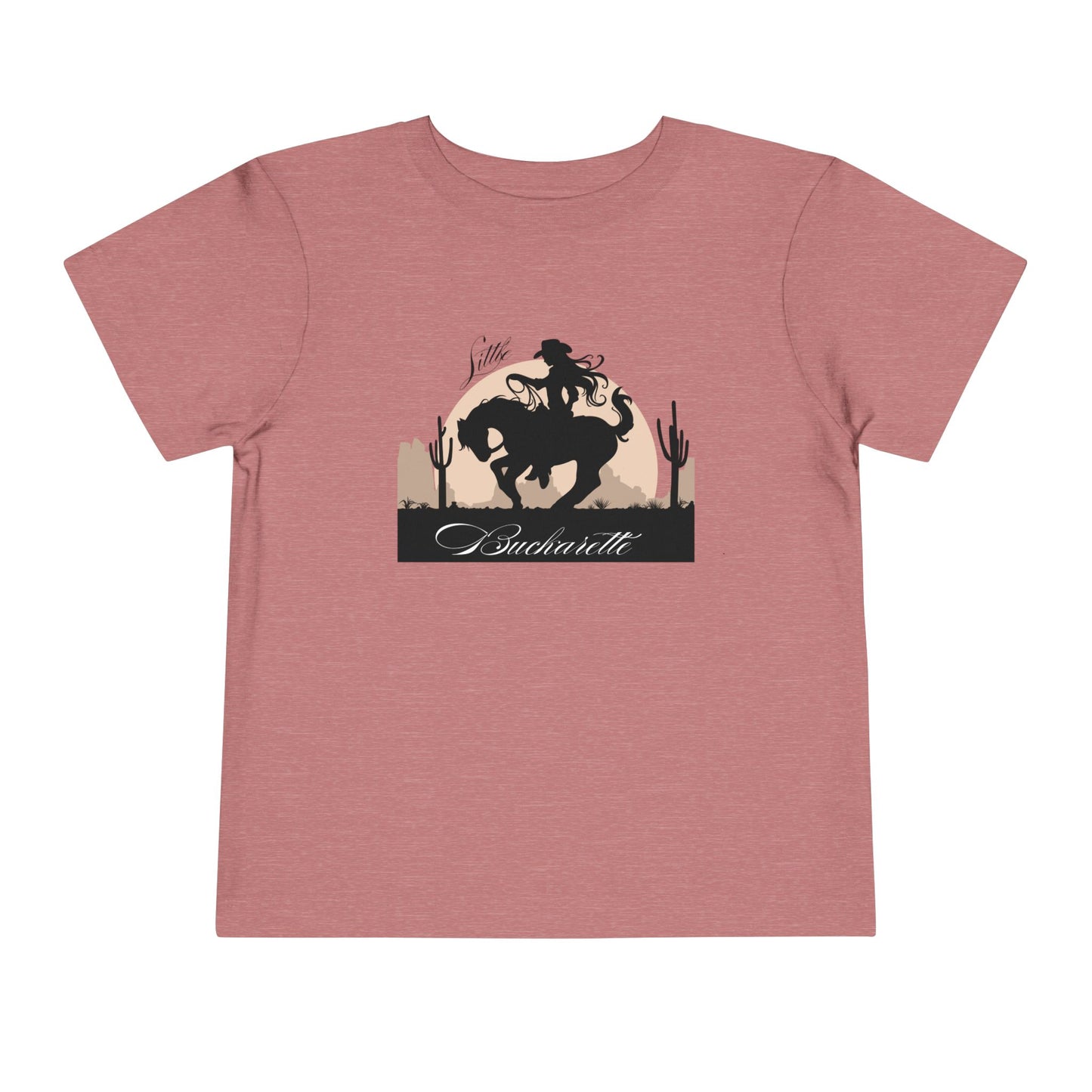 Toddler Tee - Cowgirl Riding Horse Shirt Little Buckarette T-Shrit