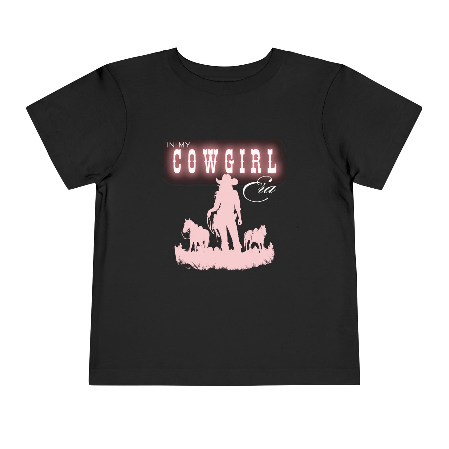 Toddler Tee — "In My Cowgirl Era" Pink Silhouette T-Shirt
