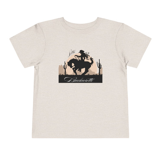 Toddler Tee -  Cowgirl Riding Horse Shirt Little Buckarette T-Shrit