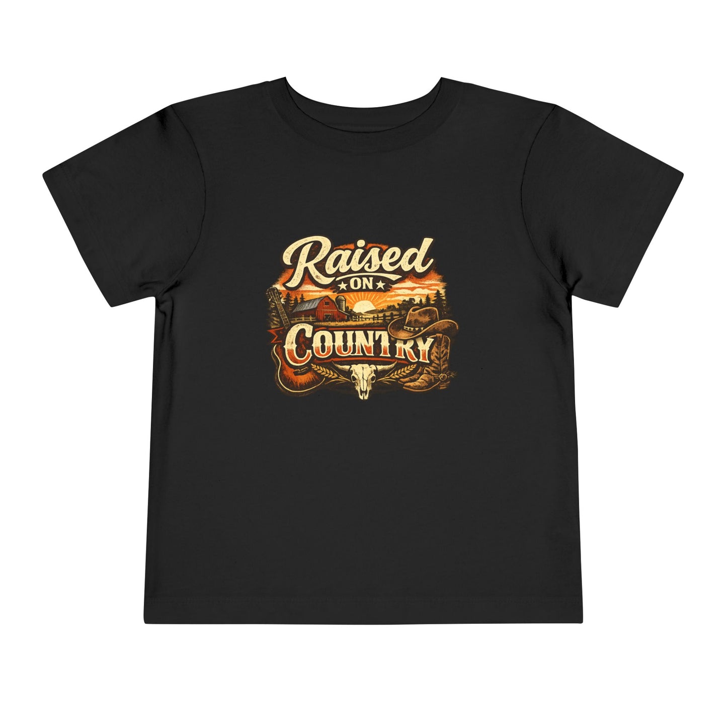 Toddler Tee- Raised on Country T-Shirt