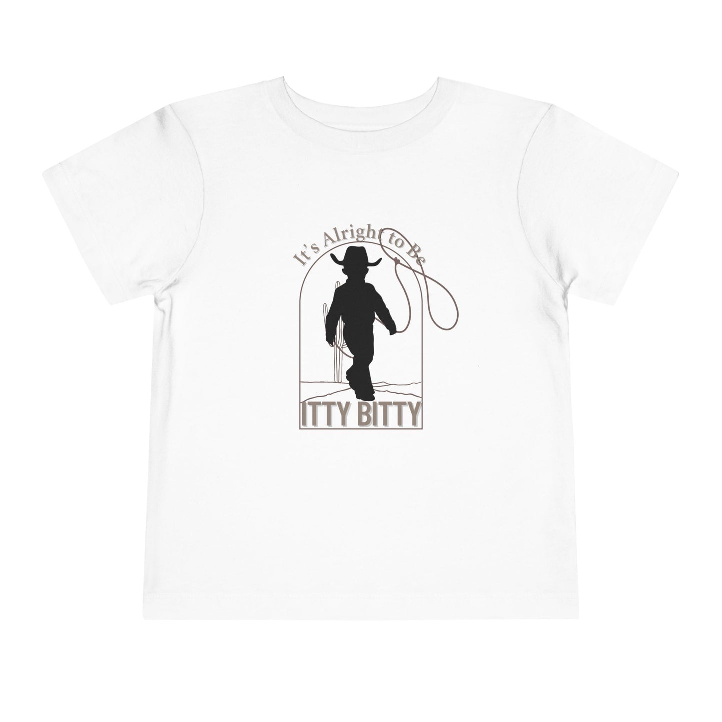 Toddler Tee - Itty Bitty Cute Cowboy Western Theme T-Shirt