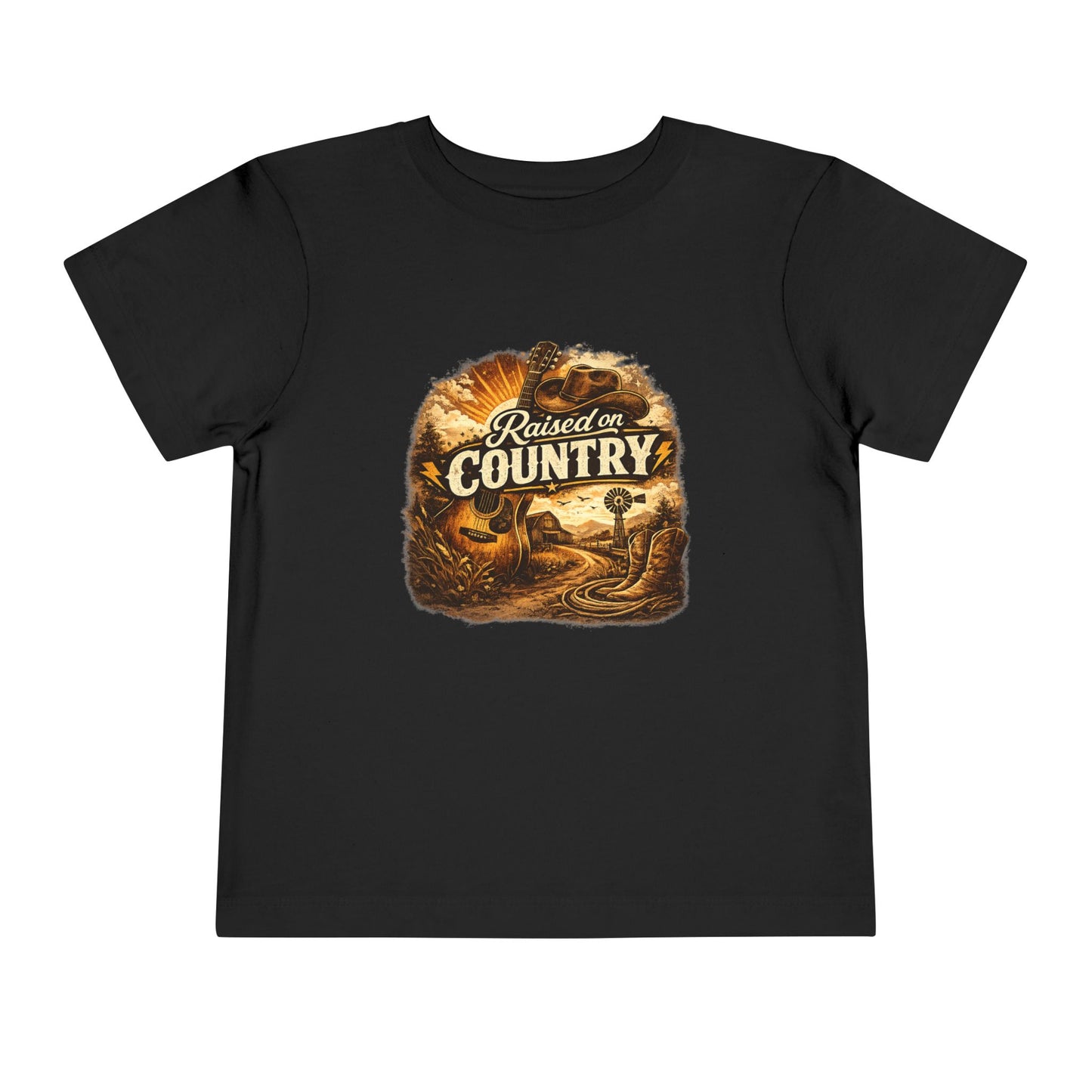 Toddler Tee- Raised On Country Toddler T-Shirt