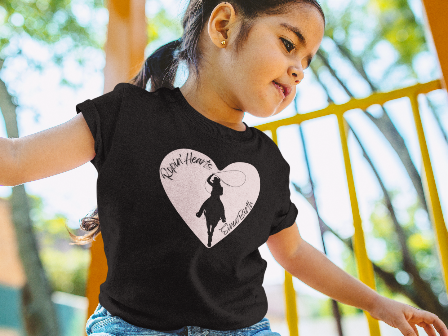 Toddler Tee - Little Cowgirl Ropin' Hearts Since Birth T-Shirt