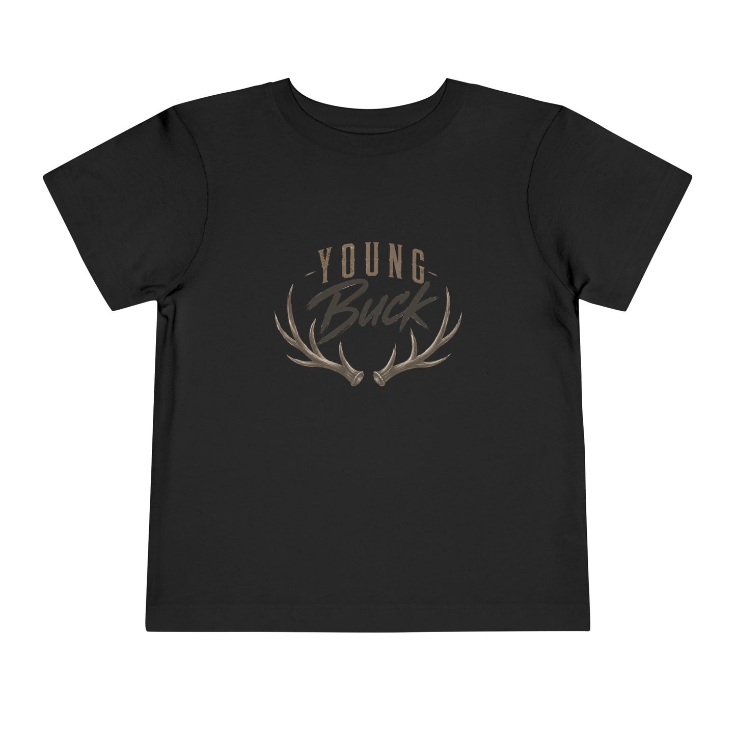 Toddler Tee — "Young Buck" Antler Graphic T-Shirt