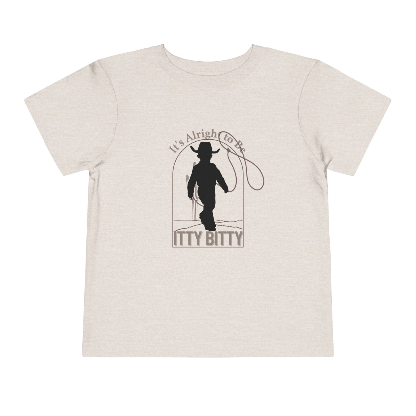 Toddler Tee - Itty Bitty Cute Cowboy Western Theme T-Shirt