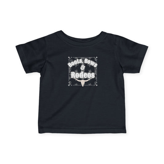 Infant Tee - "Boots, Bows & Rodeos" Western Baby T‑Shirt