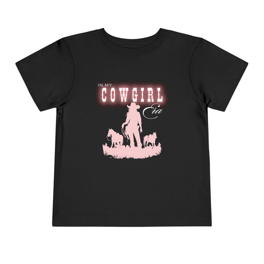 Toddler Tee — "In My Cowgirl Era" Pink Silhouette T-Shirt