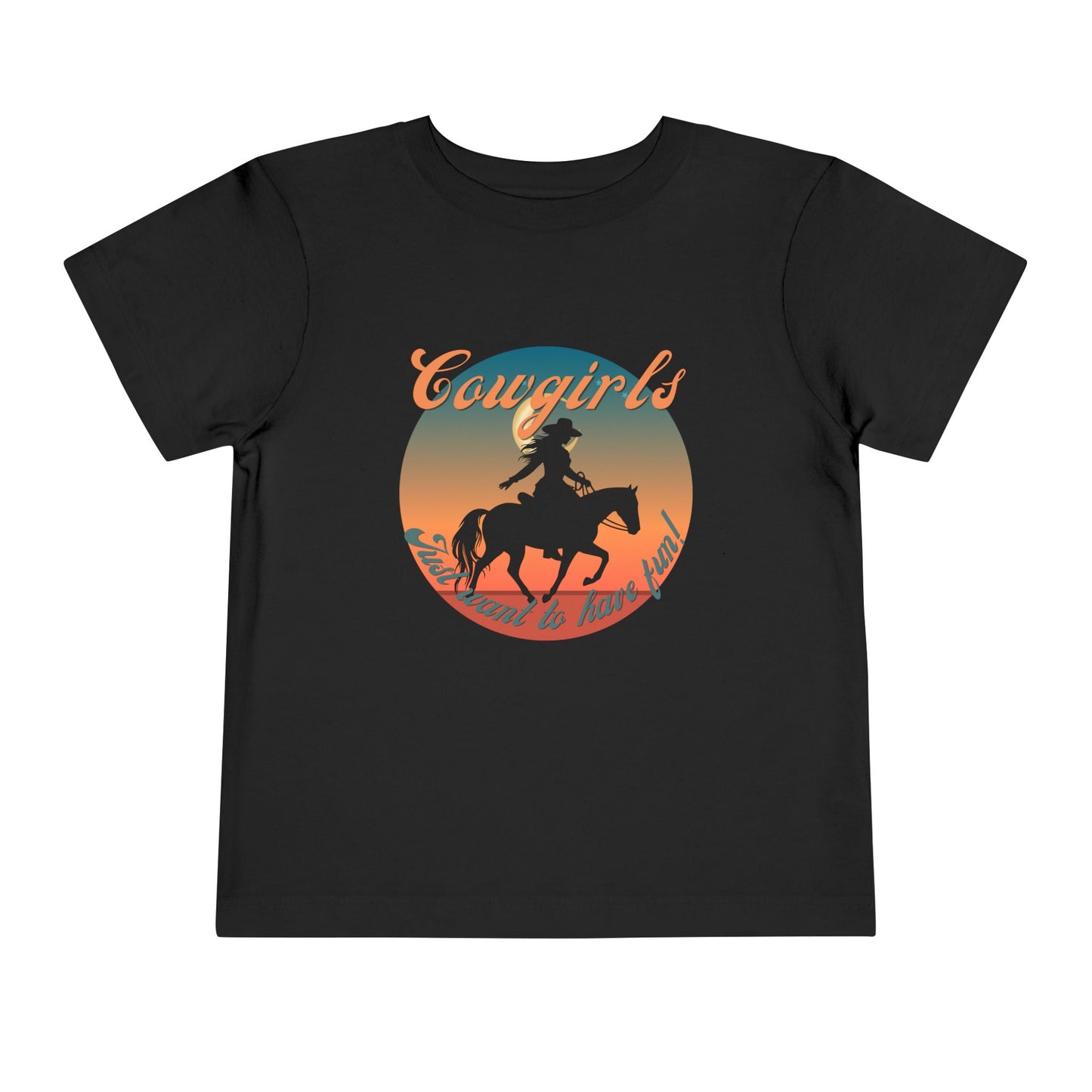 Toddler Tee - Cowgirl Sunset Horse Silhouette T-Shirt
