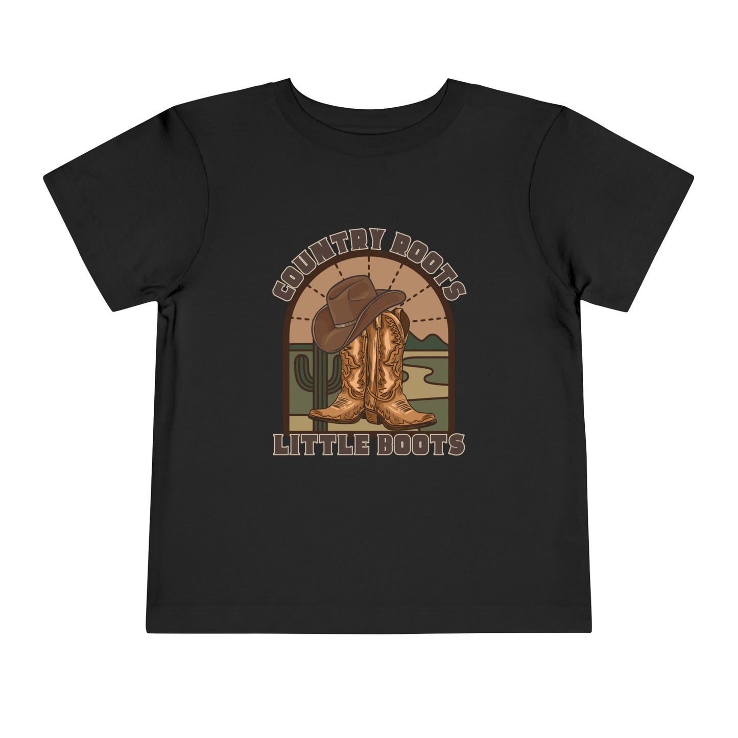 Toddler Western Tee — "Country Roots Little Boots"