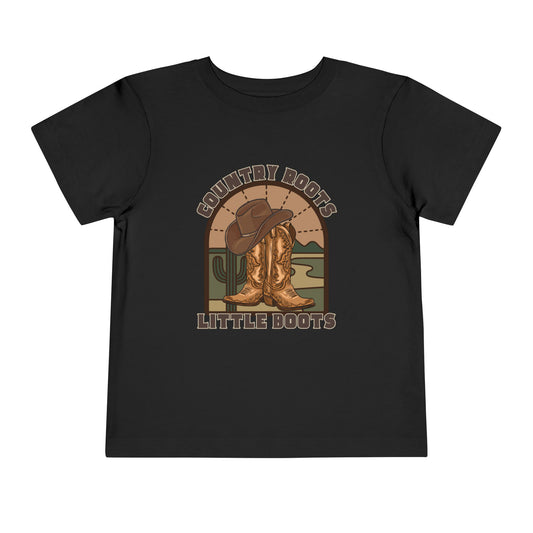 Toddler Western Tee — "Country Roots Little Boots"